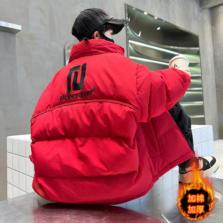 男童加厚面包棉服冬季中大童时尚帅气韩版短款棉衣儿童棉袄保暖潮