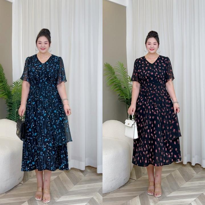 【现货梅姐定制】夏季简约设计感时尚气质大码连衣裙MJ9406