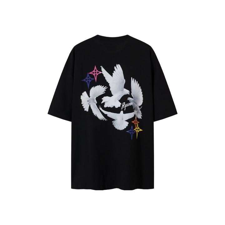 Richgainer北美Peace & love刺绣T恤