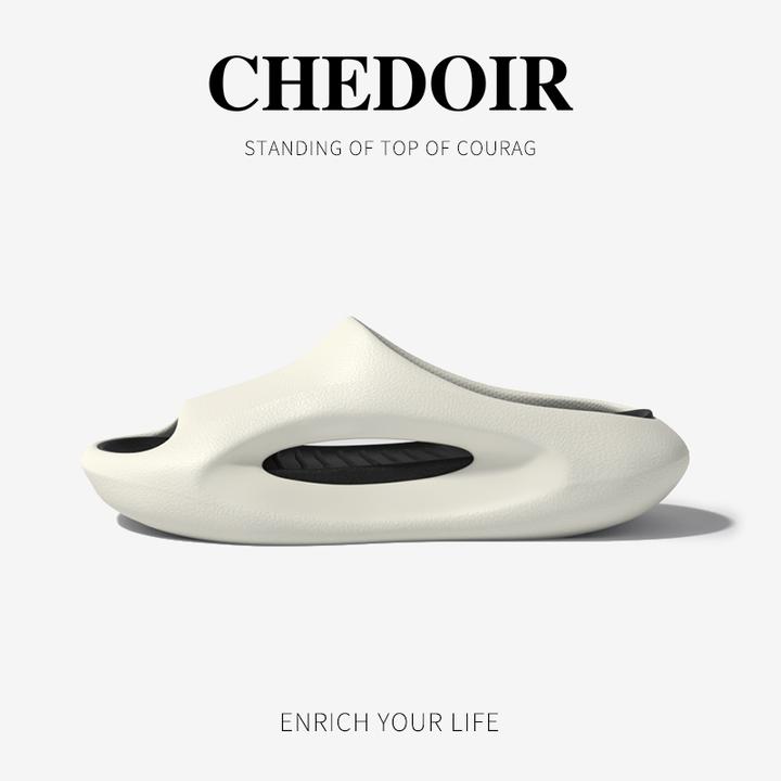 chedoir月牙运动拖鞋男夏季户外厚底缓震防滑情侣凉拖鞋休闲外穿