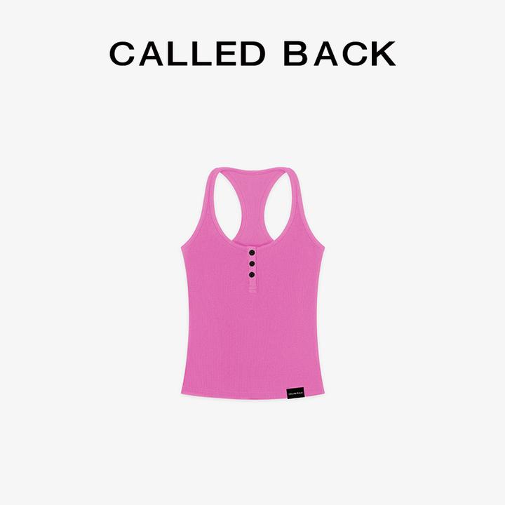 CALLED BACK【程潇同款】吊带背心女2025新款针织修身打底无袖上衣