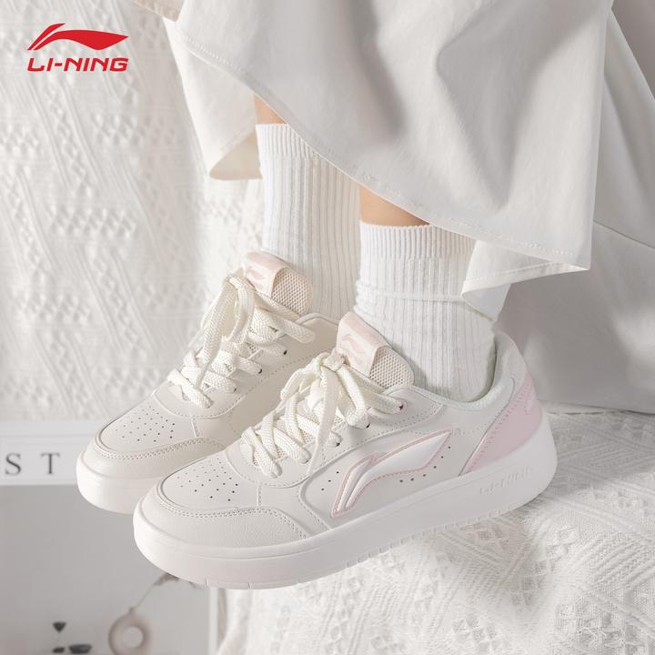 李宁元宝pure女鞋板鞋2025夏季新款官方正品低帮潮流百搭休闲鞋子