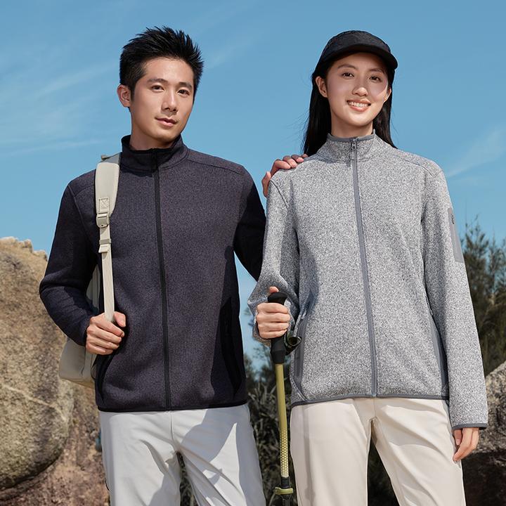 韩领功能保暖长袖外套多口袋立领开襟拉链保暖蓄热舒适876