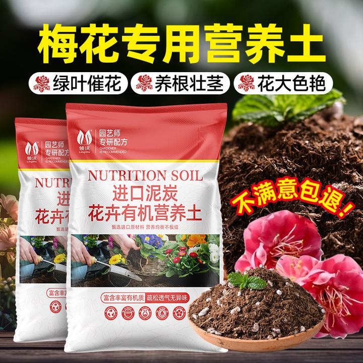 梅花专用土营养土红梅腊梅盆栽通用型种花养花土有机种植土壤肥料