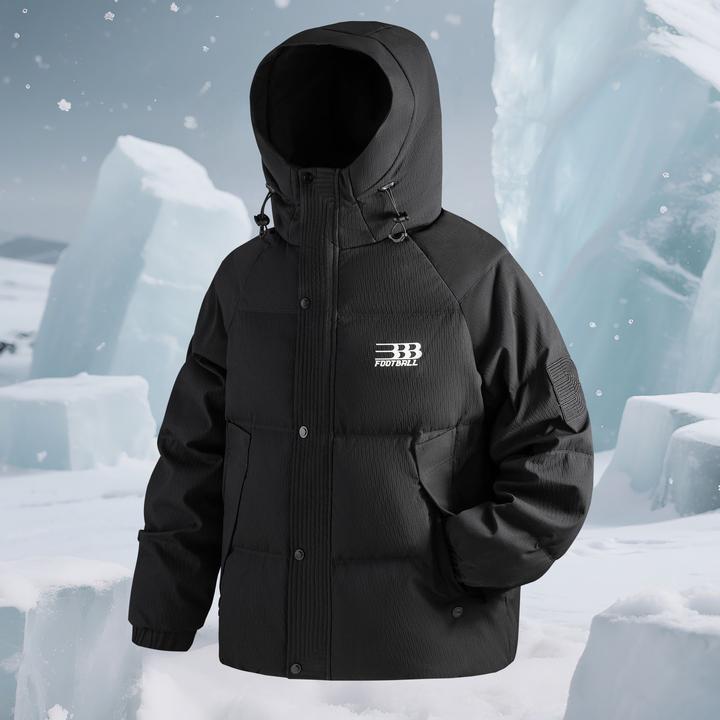 MR.MUDI/穆迪先生男士新款潮牌羽绒服白鸭绒防寒户外保暖连帽