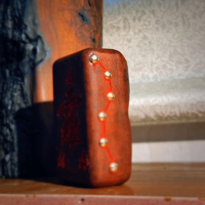 【深山直发】屿师兄手工雕刻涂制劈里啪啦枣木手把件已开过