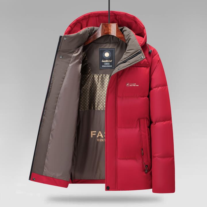 2066加厚面包服石墨烯棉衣商务休闲外套保暖连帽棉服秋冬爸爸装