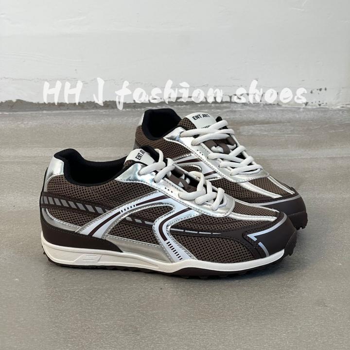 韩国德训鞋老爹鞋女2025新款秋季学生运动鞋轻便百搭内增高阿甘鞋