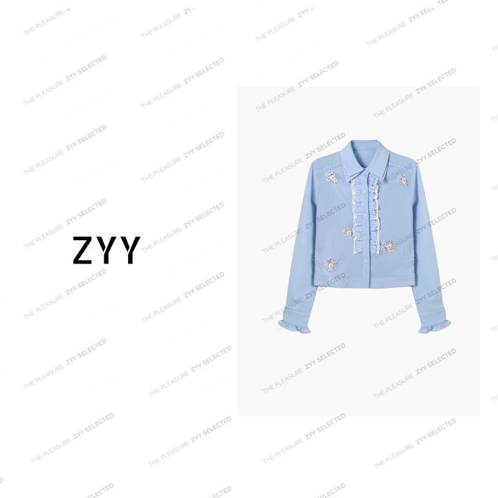 ZYY铭顺【向阳爱恋】2025S/S新品高级感慵懒风长袖衬衫女X250C252