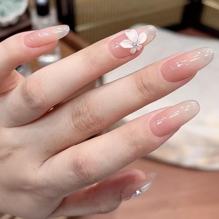 【许妍同款美甲】AB-甲逗逗许妍露思同款婚甲雕花美甲纯手工穿戴甲