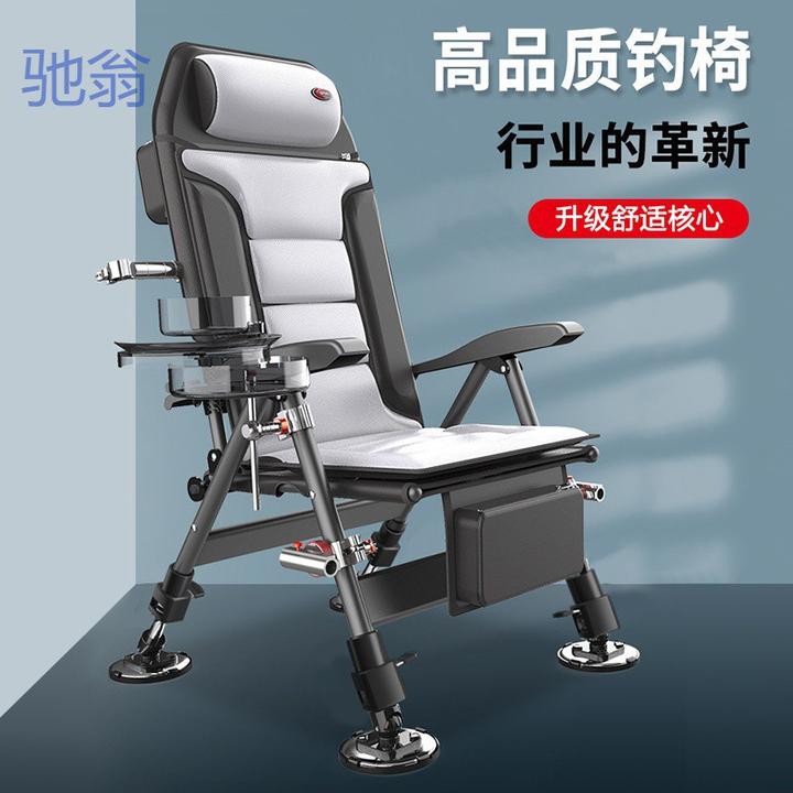 钓椅新款可躺式钓鱼椅野钓全地形多功能钓鱼凳折叠便携欧式钓椅