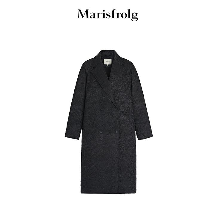 Marisfrolg玛丝菲尔冬新款中长款提花鹅绒羽绒服AAFZ4756Y