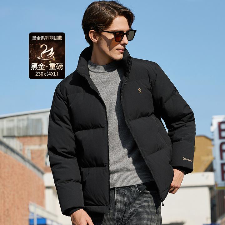 【90鹅绒】与狼共舞立领男装外套25冬季新款重磅加厚保暖男士羽绒服