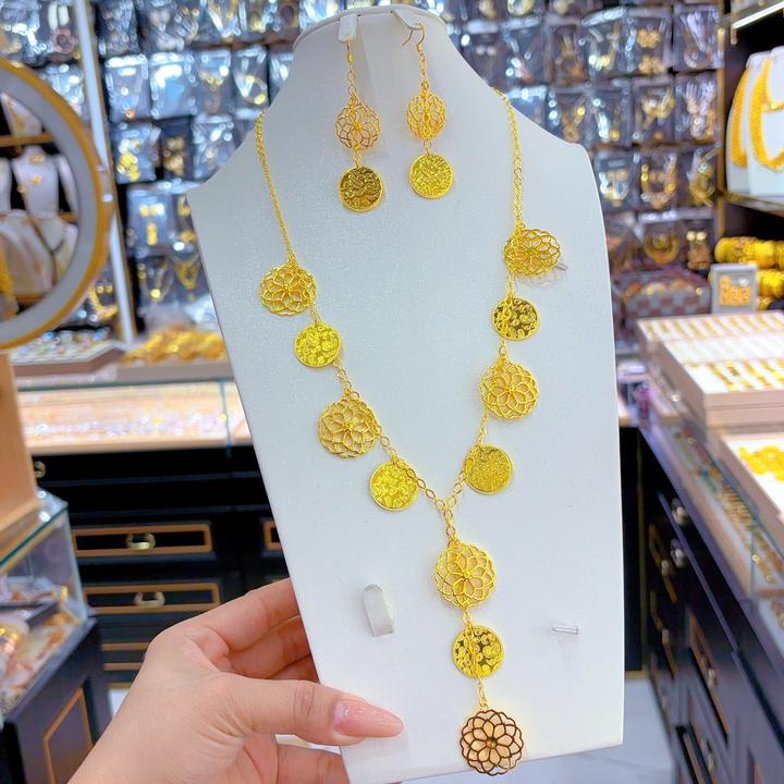 铜合金项链 巴达木项链510-24-29百搭时尚欧美精美素款女士彩色叠