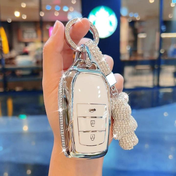 适用ToyotaCAMRY车钥匙套Corolla雷凌荣放rav4亚洲龙威兰达汉兰达