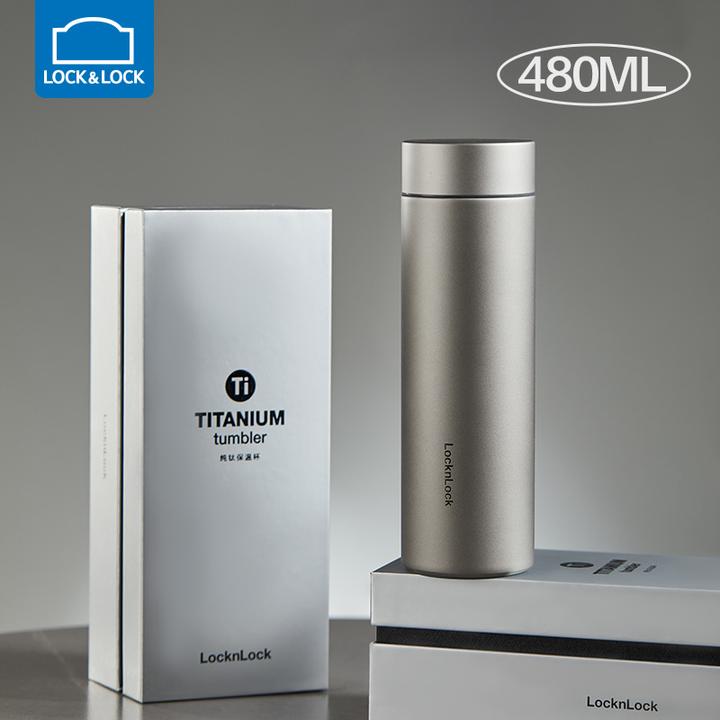 乐扣乐扣钛杯纯钛保温杯男款2025年新款高颜值水杯女茶水分离杯