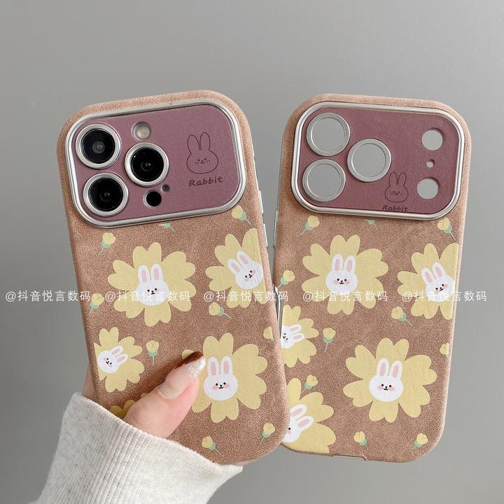 贴皮大视窗适用iphone17promax苹果16手机壳15/14/13/12/11花兔子