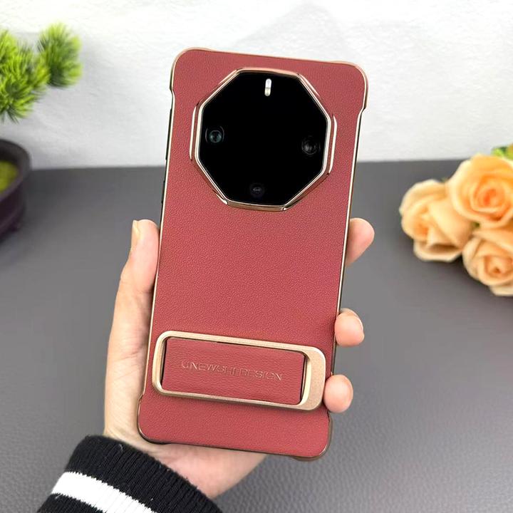 适用华为Mate60rs手机壳新款全包电镀腕带支架60rs保护壳商务简约