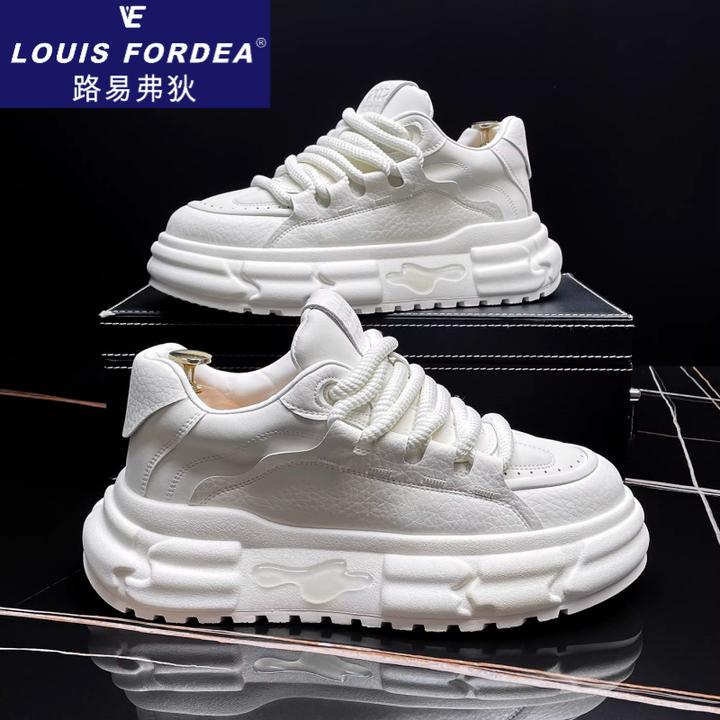 Louis Fordea/路易弗狄男士开车专用鞋厚底老爹鞋男款运动休闲鞋