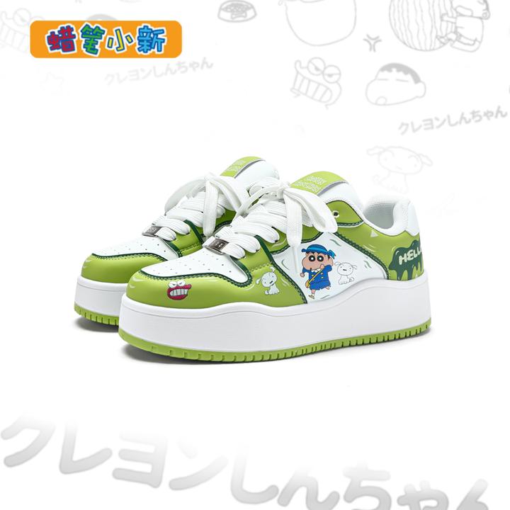 蜡笔小新鞋子男款秋季透气休闲板鞋2025新款情侣鞋户外百搭旅游鞋