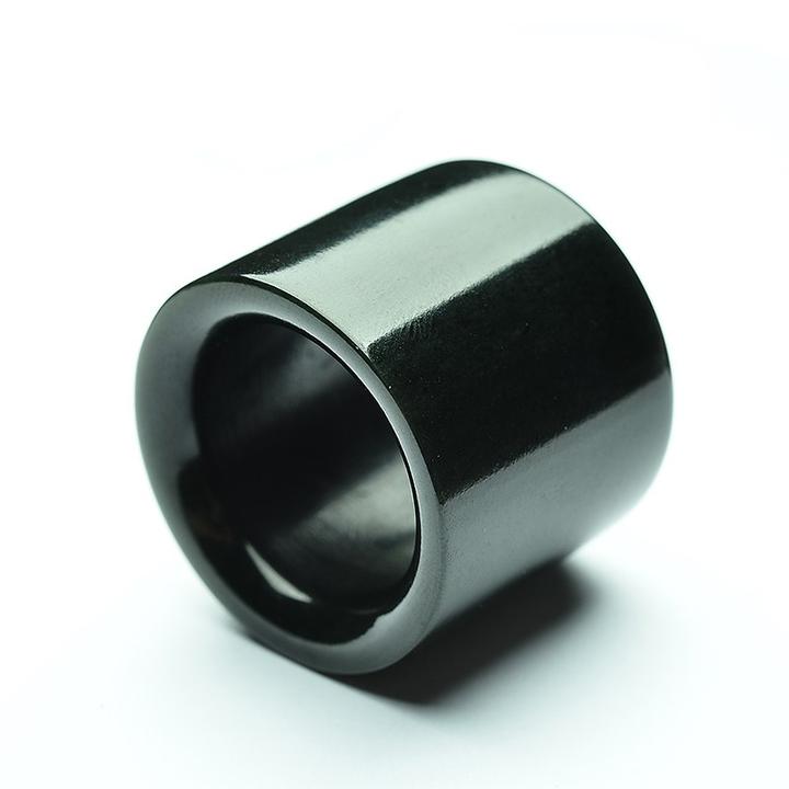 保真天然新疆A级和田玉上等青玉四爷同款扳指戒指男霸气玉扳指环