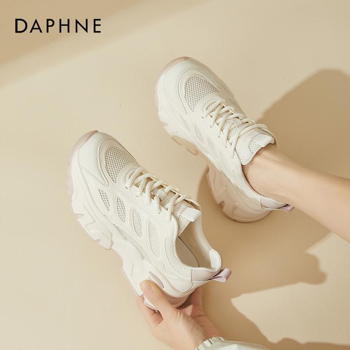 达芙妮女鞋2025爆款春秋厚底松糕底老爹鞋日系风气质品牌女正品鞋