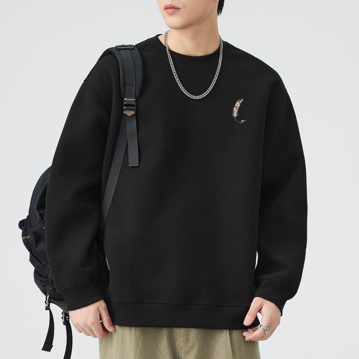 美式复古重磅卫衣男款潮牌春秋2025新款潮流印花宽松男士秋季上衣