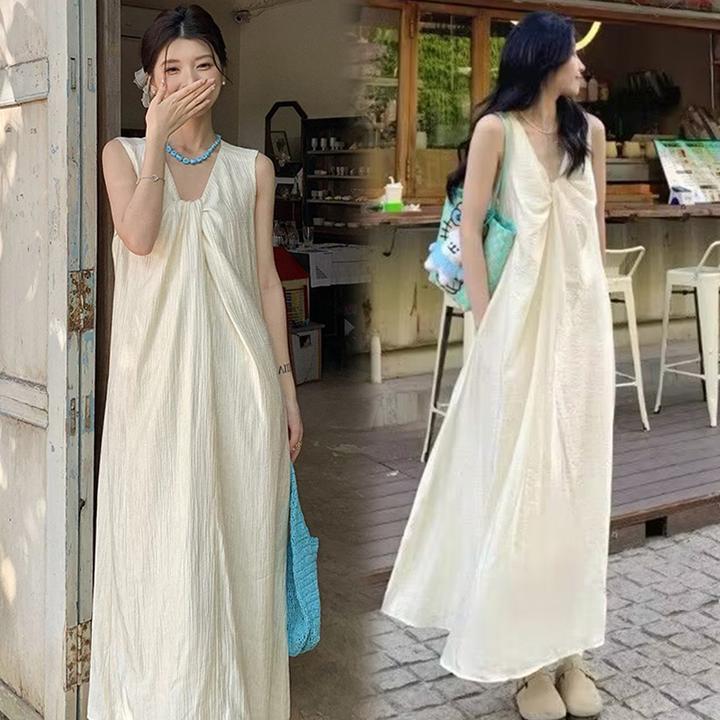 新款法式高级孕妇装夏季潮款洋气宽松减龄扭结连衣裙甜美防晒开衫