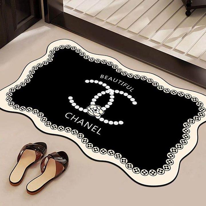 潮牌小香风ins垫地垫轻奢卫生间浴室防滑垫硅藻泥垫吸水耐脏速干