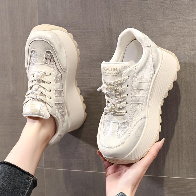 MAGUBA/玛古芭厚底网面透气阿甘老爹鞋2025夏季新款内增高休闲鞋