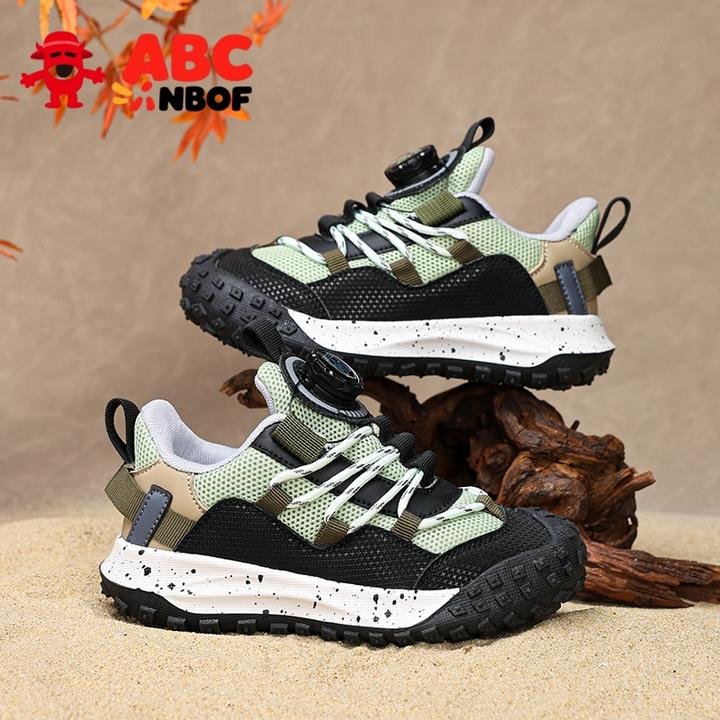 ABC NBOF童鞋男童运动鞋2025春秋中大童跑步鞋儿童跑步鞋网面鞋子