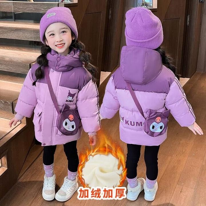 新款棉衣棉袄加厚库洛米棉服小冬季超厚洋气儿童冬款外套女童加绒