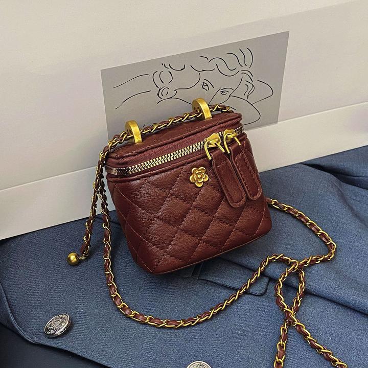 迷你小众口红包2025mini小包精致盒子新款轻奢链条斜挎包高级感女