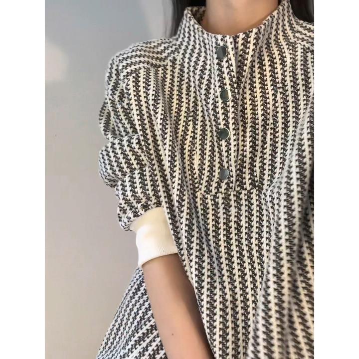 男士衣服高级感小香风鱼骨纹卫衣男长袖美式秋冬季加绒加厚外套男