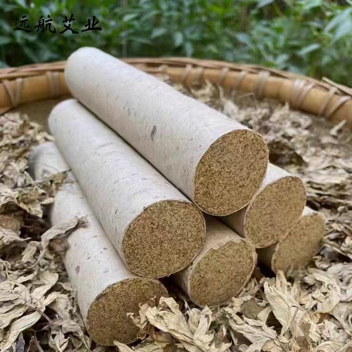 秦岭终南山纯艾陈艾手工石磨艾条5.0