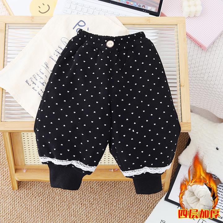 02女童宝宝2025森系长裤休闲棉裤外穿裤子童装女童