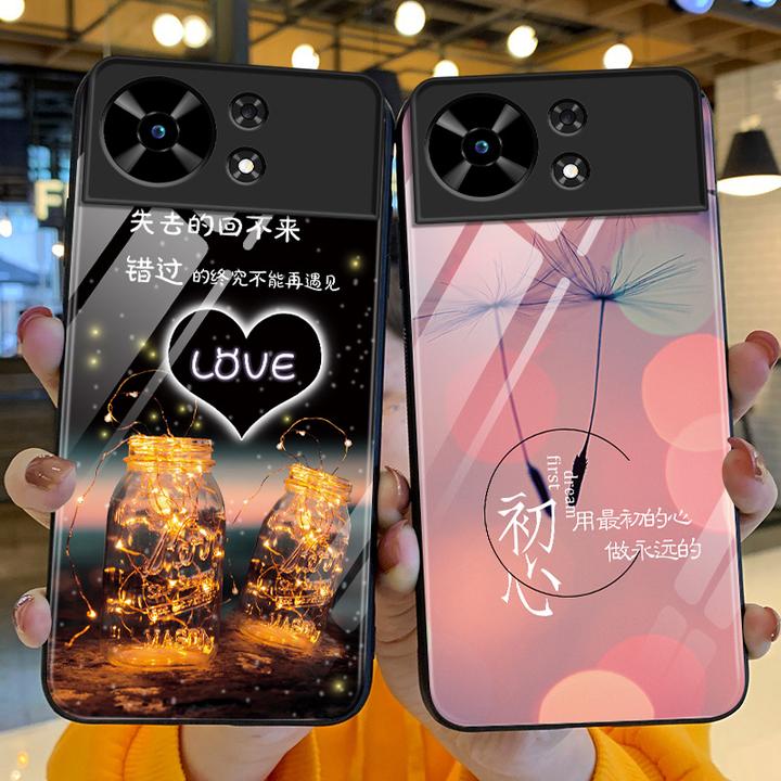 适用华为麦芒40手机壳新款高级LOVE钢化玻璃壳镜头全包防摔保护套