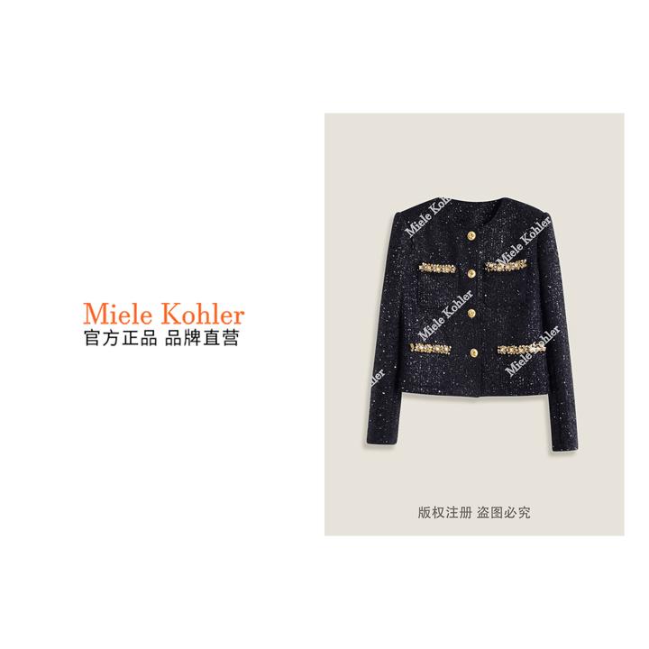秋季新款重工轻奢小香风高级感女款外套MKKQ85970【澳门小源同款】
