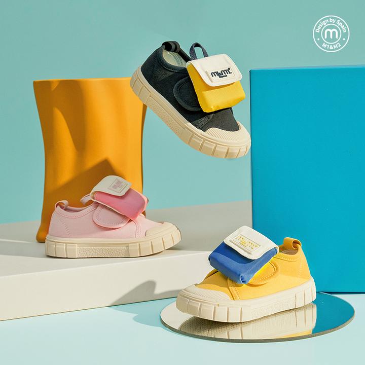 M1&M2童鞋儿童新款2025年春款板鞋百宝袋布鞋校园防滑多巴胺百搭
