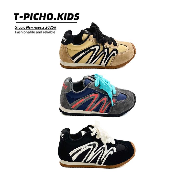 【儿童包头阿甘鞋】（真皮）2025年秋季新款男童时尚女童休闲鞋-3023