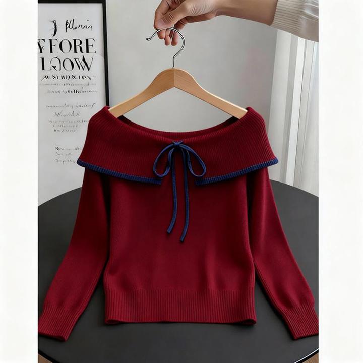 2025秋季新款韩版减龄时尚气质洋气显瘦百搭长袖毛衣针织衫女爆款