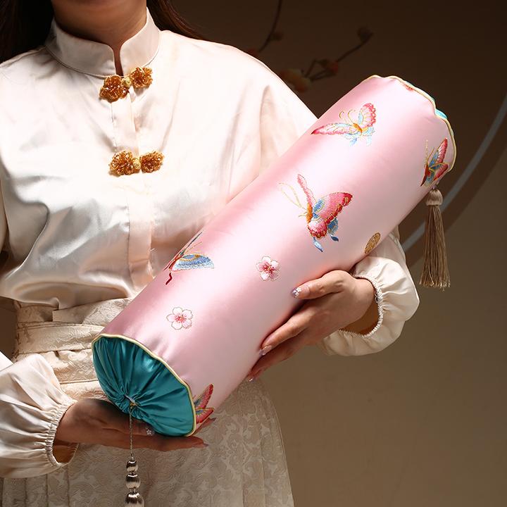 大唐梦网红刺绣款长条车载学生创意糖果枕复古中国风靠枕