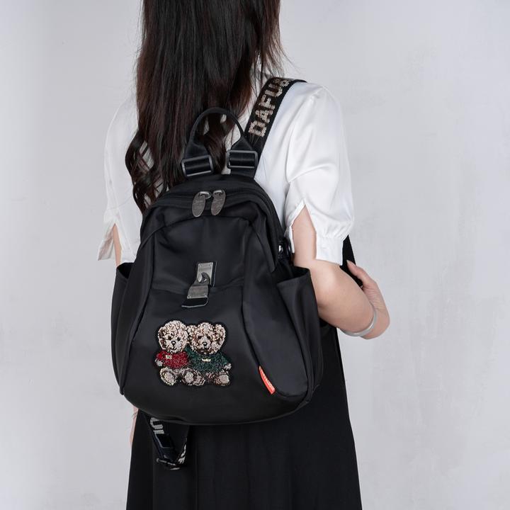 达芙露迪初秋新款烫钻双肩包大容量防水百搭透气女士单肩斜挎背包