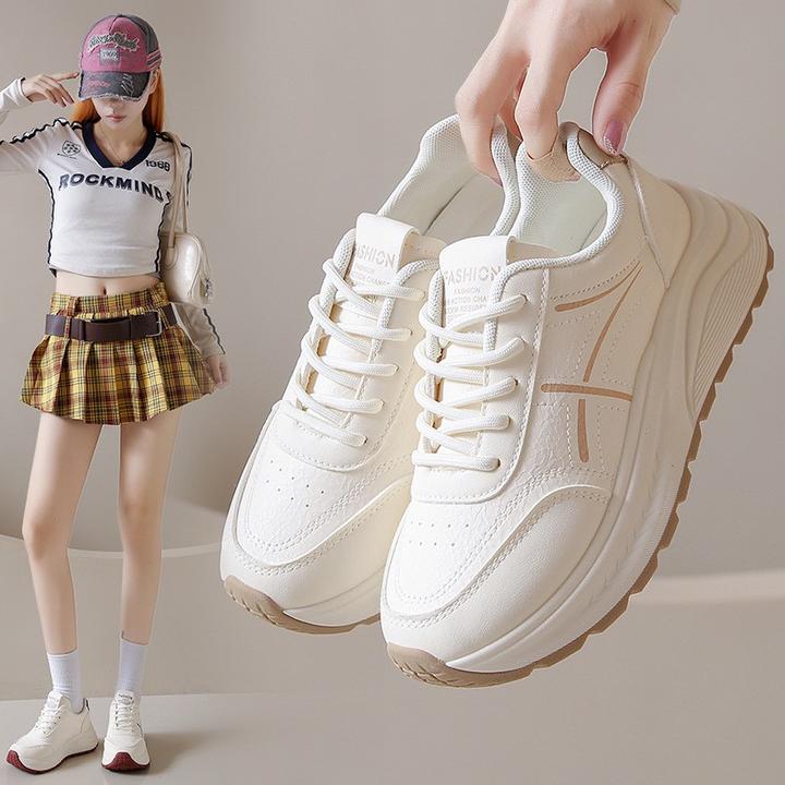 品质小白鞋女2025春秋新款轻便减震百搭休闲女鞋时尚运动跑步鞋女