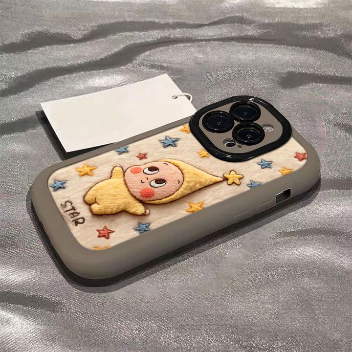 印刷星星人适用iphone17苹果16promax1514手机壳泡芙131211全包软