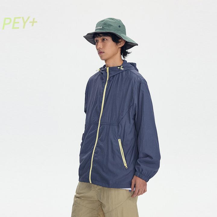 PEY+【酷帅系】潮牌夏季新款可收纳口袋户外连帽防晒衣男外套