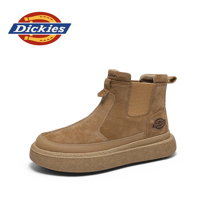 Dickies2025新款一脚蹬马丁靴冬季保暖增高休闲鞋运动耐磨工装靴