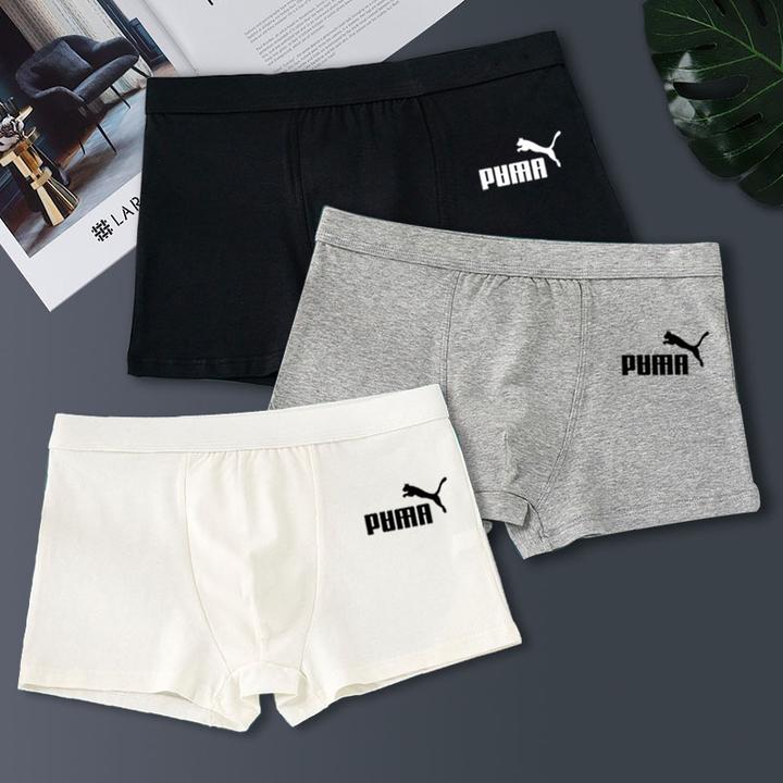 EAEOVNI男士内裤纯棉四角裤全棉透无痕气四角裤男生潮牌运动短裤