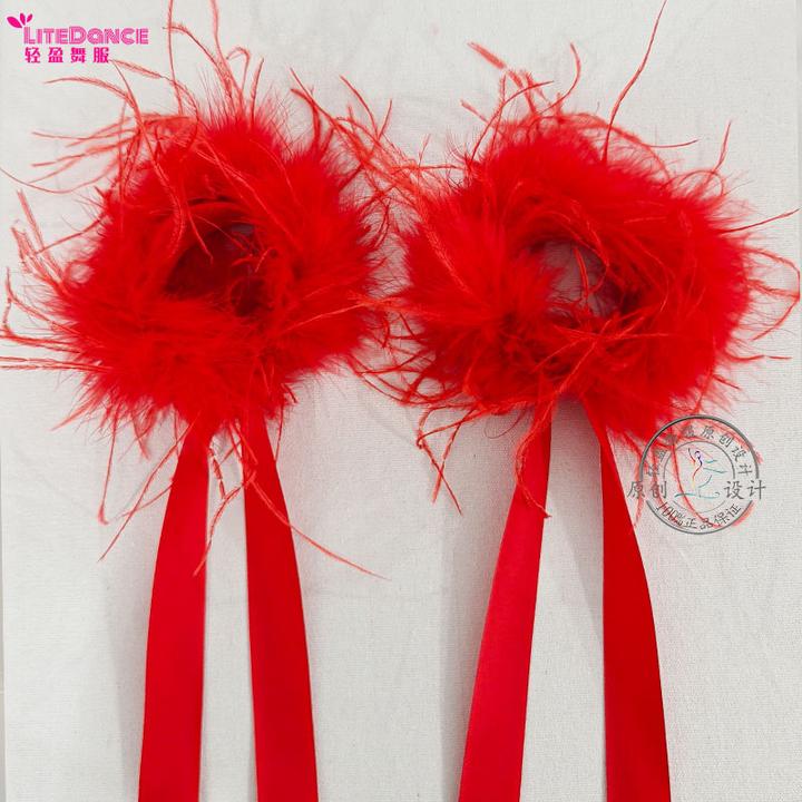 轻盈舞服 新款一对摩登舞蹈配饰手腕手飘国标舞交谊舞百搭爆款
