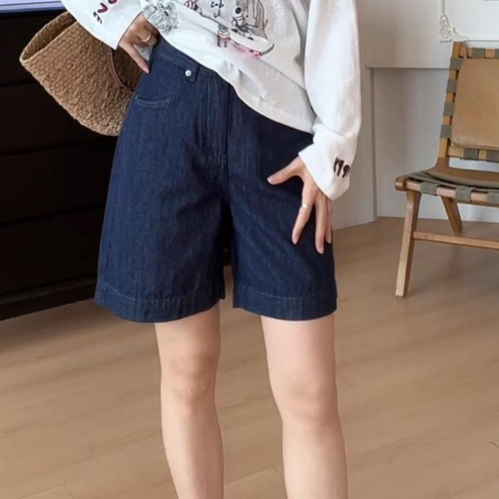 2025时尚夏季气质休闲百搭户外舒适牛仔四分短裤顺15028-